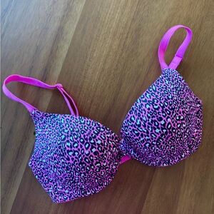 Victoria’s Secret Pink Leopard Push-up Bra
